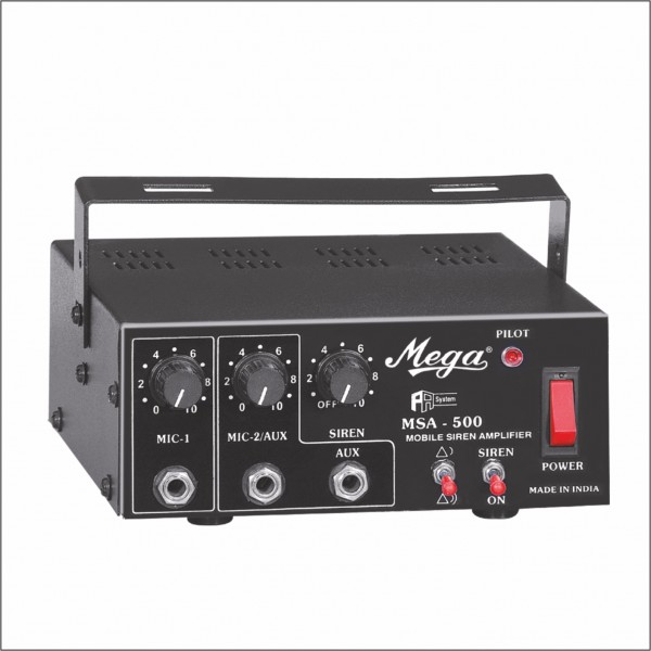 MSA 500 P.A. Mobile Amplifier Cum Siren